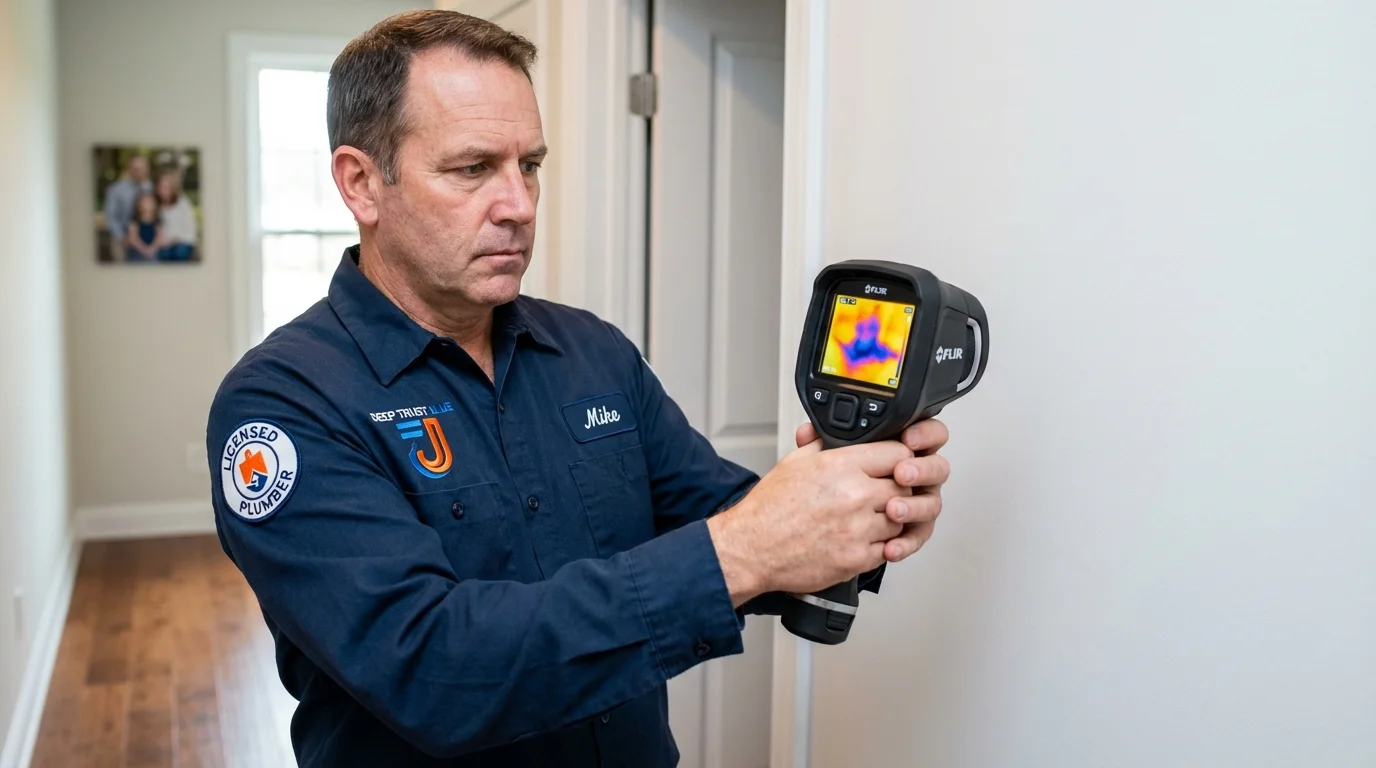 Thermal imaging leak detection by Johns Plumbing LLC in Abernathy